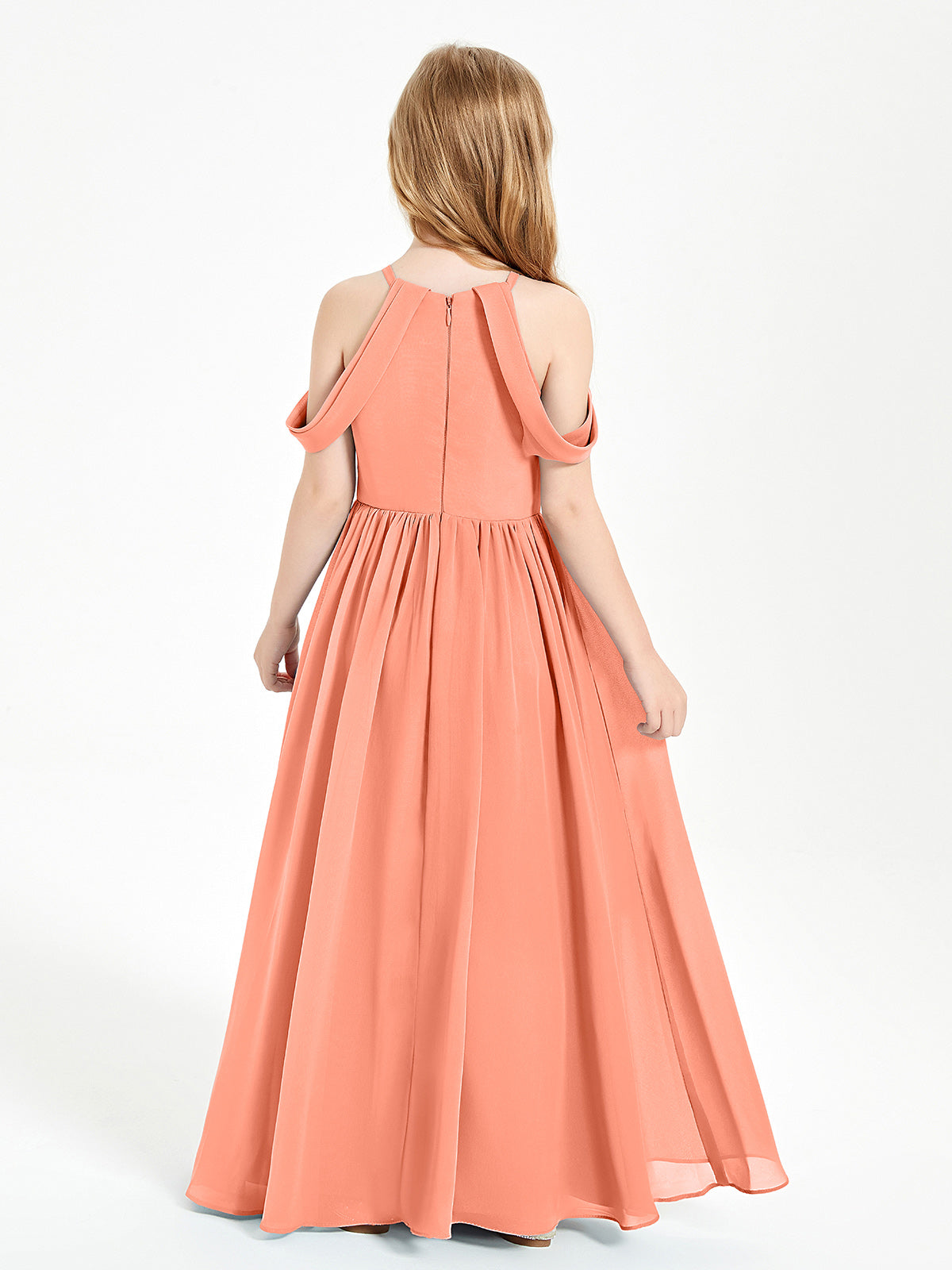 Dreamy Off the Shoulder Bridesmaid Gown for Junior Sunset